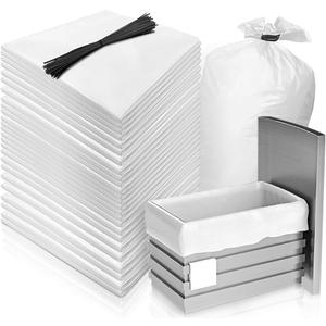 60-pack W10165294RB Trash Compactor Bags - leak-proof trash compactor bags for kitchen 60-ct 15 inches - Fits 15-inch Rectangular Drawer Compactors