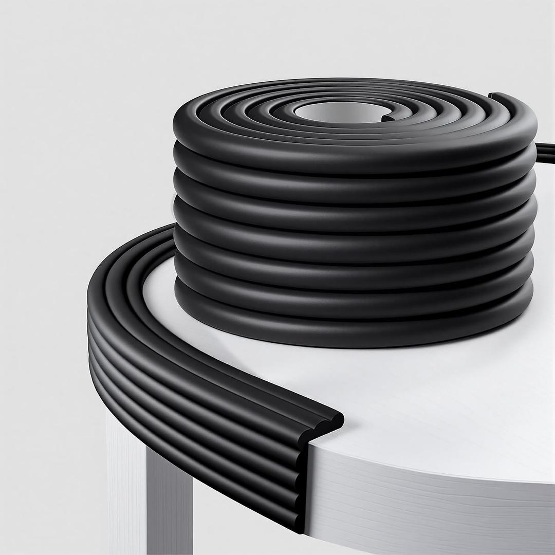 Table Corner Protectors, Widen Furniture Edge Protector with Adhesive Backing, Soft Foam Corner Protectors, Desk Edge Cushion for Table Desk Bed Fireplace