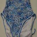 Jolefille Womens One Piece Swimsuit Tummy Control Modest Bathing Suit Teen Girls Swim Suit Cute Floral Swimwear (Large)