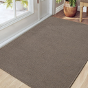 DEXI Indoor Door Mat 32x48, Washable Entrance Mats with Non Slip Rubber Back, Ultra Thin Entryway Mats Absorbent Dirt Carpper Front Back Doormat for Entry Floor Inside Home, Brown
