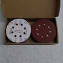100 PCS 5 Inch Sanding Discs 180 Grit, Round Hook and Loop Sandpaper for Random Orbital Sander