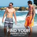 Kanu Surf Mens Barracuda Swim Trunks (Regular & Extended Sizes) (2X, Mileage Black)