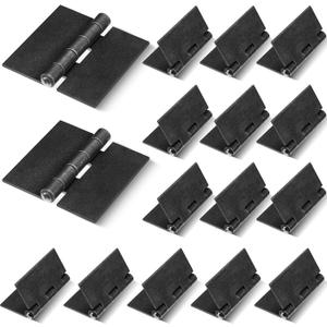 Therwen 16 Pcs Weld Hinges Heavy Duty Steel Butt Hinge Corrosion and Rust Resistant Long Lasting Trailer Gate Hinge for Heavy Gates Doors (3 Inches)