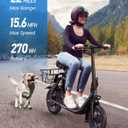 URBANMAX C1 Adult Seated E‑Scooter,450W,20 Mile,15.5MPH,Rear Basket
