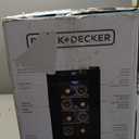 BLACK+DECKER 8 Bottle Wine Fridge + Secura Electric Wine Opener