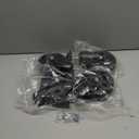 Caster Wheels 5 Inch, Swivel Threaded Stem Casters Set of 4 Heavy Duty 2400lbs, UNC 3/8" -16 x 1 (Stem Diameter 3/8", Stem Length 1") Locking Casters Wheels Black