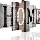 LUDUHU Love Sanctuary Canvas Print Wall Art - 5 Pieces Sweet Home Sign Wall Art,white Home Sweet Heart Painting,modern Family Wall Decor (G,Oversize 60x30inch)