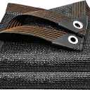 winemana 50% Black Shade Cloth, 3.3 x 6.6 FT Durable Mesh Tarp with Grommets, Garden Sunblock Shade Cloth Shading Antifreezing for Plants Cover, Greenhouse, Barns Kennel, Patio, Tomatoes