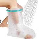 CIVJET Cast Covers for Shower Foot Soft Green Adult, Waterproof Cast Cover/Bag, Cast Protector for Shower Arm Post Surgery, Shower Sleeve for Arm Cast Showering/Swimming