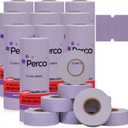 Perco 2 Line Lavender Labels - 80 Rolls, 10 Sleeves, 80,000 Blank Price and Date Gun Labels for Perco 2 Line Price and Date Guns - Made in USA