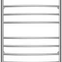 HEATGENE Towel Warmer 8 Bar Plug-in Curved Bath Towel Heater Towel Warmer for Bathroom Plug-in Drying Rack Brushed