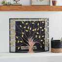 Deco 79 Farmhouse Metal Fireplace Screen with Tree Detail, 39" x 7" x 33", Green