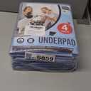 Utopia Bedding Washable Underpads 34" x 36" (Pack of 4), Waterproof Reusable Heavy Absorbency Incontinence Bed Pads for Adults, Kids, Elderly and Pets, Bedwetting Pads for Sofa and Couch (Blue)