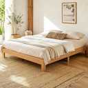 Queen Bed Frame, 11.5 Inch Solid Wood Platform Bed, Natural Pine
Heavy-Duty Wood Slats, Reinforced Support, Noise-Free Design, Spacious Under-Bed Storage, No Box Spring Needed, Easy Assembly