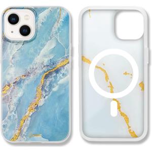 Sonix Case for iPhone 14 Plus | Compatible with MagSafe | 10ft Drop Tested | Ice Blue Marble
