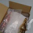 Soaoo 6 Pcs 6.3 Inch Champagne Gold Mercury Glass Finial Christmas Ornaments Hanging Christmas Finials Glass Ornaments Assorted Mercury Decor for Xmas Tree Vintage Holiday Decoration(Classic)