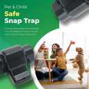 Rat Traps Indoor and Outdoor - 3 Pack Dual-Entry Large Rat Trap Outdoor and Indoor for Home, Garden and Restaurant with 99.9% Trap Rate | Easy to Use Rodent Traps with Safe Hands Free Design - UCatch