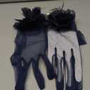 Tulle Short Gloves Floral Tea Party Gloves for Women Wedding Accessories
