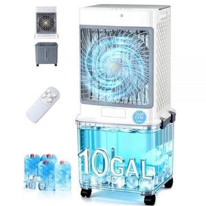 Swamp Cooler, 10-Gal Portable Air Conditioners Evaporative Air Cooler