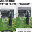hygger Aquarium HOB Filter 105 GPH for 10-20 Gallon Fish Tank Power Filter with Adjustable Water Flow Extendable Intake Tube External Hang-On Back