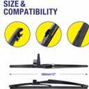 5 PLUS Windshield Wiper Blades Replacement For TOYOTA 4Runner 2024 2023 2022 2021 2020 2019 2018 2017 2016 2015 2014 2013 2012 2011 2010 (Set of 3),24"+20" Windshield Wipers with 12" Rear Wiper Blade