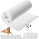 MERV 13 Air Filter Material -23 Ft² Cut to Fit Air Filter Media for Home HVAC, Furnace, AC & Purifier -Filters Dust and Pet Dander as Small as 0.3 Microns-Easy DIY with Hook Tape