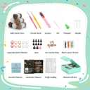 DoodleTwyst Amigurumi Crochet Kit  DIY Crochet Kit with Yarn & Tools  Fun Crochet Kits for Adults to Make Bear, Bunny & Reindeer Stuffed Animals