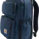 Carhartt 28L Dual-Compartment Backpack, Durable Pack with Laptop Sleeve and Duravax Abrasion Resistant Base, Navy