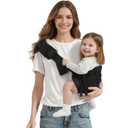 MISSWISDOM Toddler Sling Carrier, Adjustable Baby Carrier Sling 8-40 lbs, Lightweight Toddler Carrier Baby Sling Carrier, Toddler Hip Carriers One Size Fits All, Black Mesh