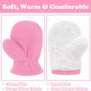 Sarfel Baby Mittens Toddler Gloves Kids Winter Gloves Baby Girl Boy Winter Mittens Infant Mittens 2 Pair Pack (Pink & Purple)