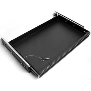 Heavy Duty Steel Sliding Battery Tray,Generator Slide Out Tray for RV, Universal RV Storage Rack for Tools and Outdoor Gear (24"x14"x2.7")