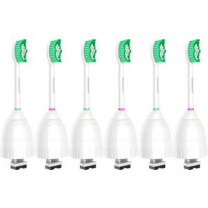 Aoremon Replacement Toothbrush Heads for Philips Sonicare E-Series Essence HX7022/66 and other Screw-on Electric Toothbrush Model, 6 Pack