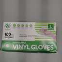 Disposable Vinyl Gloves, Food Safe, Latex-Free Powder-Free Clear Plastic Gloves for Cooking, House Clean, Food Prep