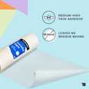 TapeManBlue Transfer Tape for Vinyl, 24 inch x 100 feet, Clear Film with Medium-High Tack Adhesive. American-Made Application Tape for Vinyl Graphics