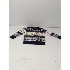 Toddle Baby Girl Boy Christmas Outfit Baby Girl Boy Christmas Sweater Sweatshirt Warm Crewneck Winter Clothes Navy Blue 6 Y