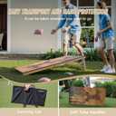 Regulation Size Cornhole Boards Set 2x4 FT with 8 Bean Bags, Portable Cornhole Set with Carrying Case,Corn Hole Games for Adults