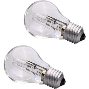 043168787963 78796 Halogen Light Bulb Replacement, A19 43W 120V Clear Halogen Bulbs, 60 Watt Equivalent, E26 Thread for Table Lamps & Home Use,2 PCS