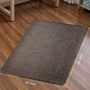 Sycoodeal Office Chair Mat for Hardwood & Tile Floor, 36" x 55" Heavy Duty Computer Gaming Chair Mat for Rolling Chairs Non-Curve, Anti-Slip, Floor Protector for Home Office (Coffee)