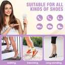 JUMPOW Ball of Foot Cushions for Women, (3 Pairs) Gel Metatarsal Pads Women, Non-Slip High Heel Comfort Pads, Heel Inserts for Women All Day Pain Relief and Comfort, One Size Fits All (Clear)