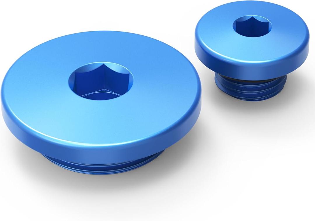 NICECNC Aluminum Engine Crankcase Cover Plugs Kit Compatible with Yamaha YZ450F 2006-2009 YFZ450 2004-2009 YFZ450 2012-2013 WR250F 2003-2014 WR450F 2003-2015