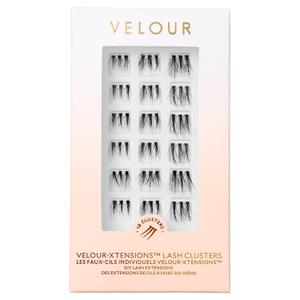 Velour-Xtensions Lash Clusters, 18 Individual Cluster Eyelash Extensions, Lightweight & Fluffy Lash Extensions, Soft & Comfortable Eyelash Clusters, Natural Lashes All Eye Shapes (Classic)