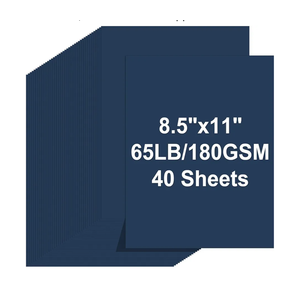 Cardstock 8.5 X 11, 40 Sheets Dark Blue Card Stock, 65lb/ 180gsm Copy Paper, Cardstock Printer Paper For Art, Painting, Invitations, DIY Cards, Craft, Construction, School & Office Supplies