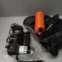 GSPSCN 6X Faster Inflation Tire Inflator Heavy Duty Double Cylinders with Portable Bag- Car AccessoriesMetal 12V Air Compressor Pump 150PSI with Adapter for Car, Truck, SUV Tires, Dinghy, Air Bed (Silver)