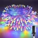 240LED 88Ft Connectable String Lights Indoor Outdoor Clear Wire | Multicolor Christmas Lights | Twinkle Fairy Light Plug in with Timer for Bedroom Classroom Wedding Tree Patio Decor