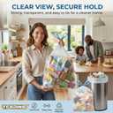 150 Count 6 Gallon Trash Bags Drawstring - 1.1 Mil Heavy Duty Medium Garbage Bags,22.5 Liter Strong Plastic Can Liners Unscented,Thick Waste Basket Bags for Bathroom Office Kitchen