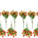 DOITOOL 10 Pcs Artificial Strawberry Stems 10.6 Inch Faux Strawberry Branches for Home Decoration Wedding Party DIY Floral Arrangements and Table Centerpieces