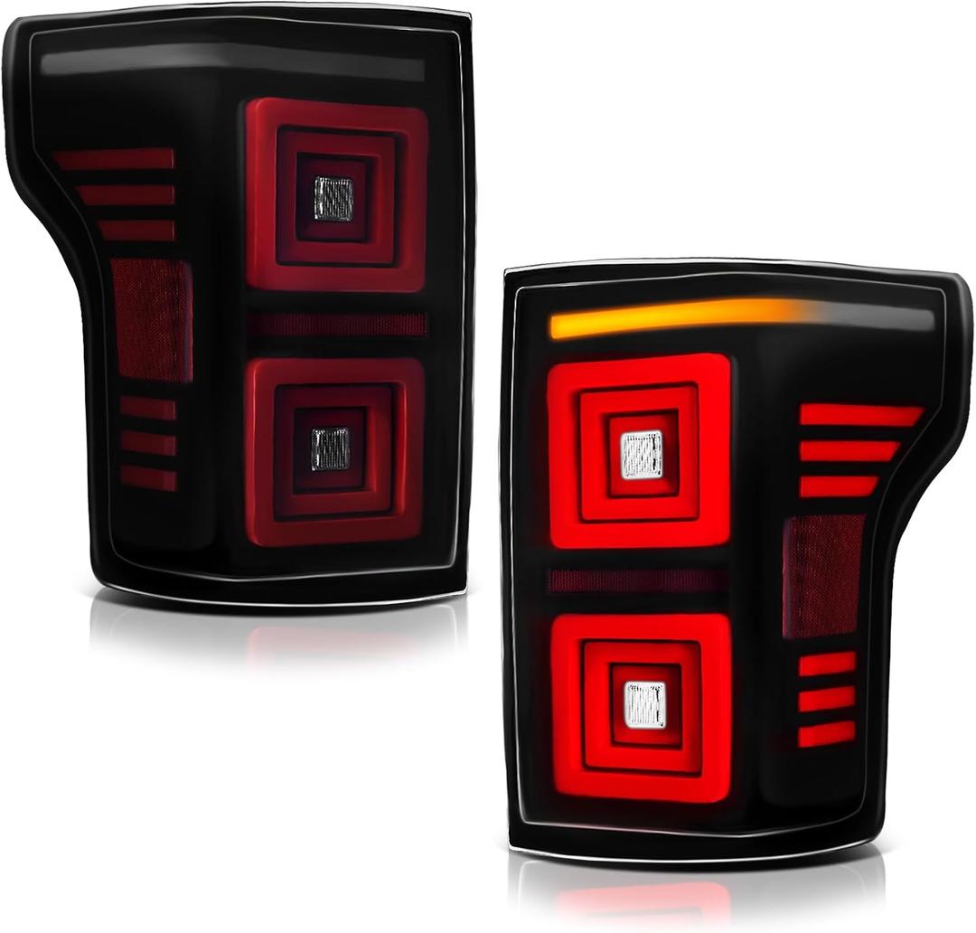 LED SEQ Tail Lights Fit For 2015-2020 Ford F150 2015 2016 2017 2018 2019 2020 Ford F150 Rear Lamps Assembly Driver Side And Passenger Side