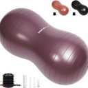 INPANY Peanut Ball - Exercise Ball for Labor Birthing, Anti-Burst Physical Therapy for Kids, Core Strength, Flexible Seating, Home & Gym Fintness, Sensory Chair Wiggle Seat for Girls and Boys