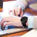 Compatible with Google Pixel Watch, Genuine Leather Replacement Band Strap Compatible with Google Pixel Watch 2 41mm (Black)