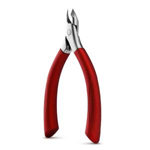 BEZOX Precision Cuticle Trimmer for Salon-Worthy Nails - Professional Half Jaw (5 mm) Cuticle Cutter with Silicon Handle for Expert Manicures, Anti-Slip Sharp Cuticle Clipper Premium Nail Care Tool